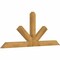 Ekena Millwork Saratoga Rough Sawn Timber Gable Bracket, Western Red Cedar, 96"W x 40"H x 4"D x 6"F, 10/12 Pitch GBW096X40X0406SAR00RWR - alternate 2